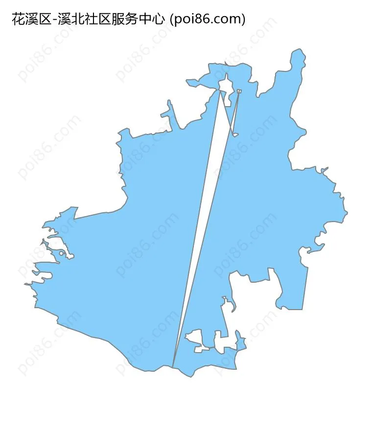溪北社区服务中心边界地图