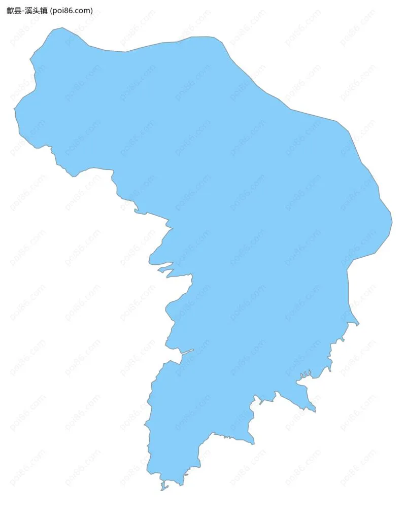 溪头镇边界地图