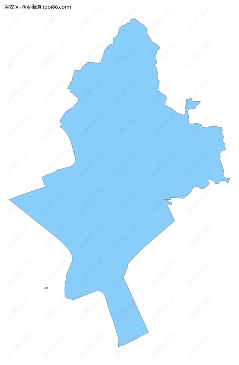 西乡街道边界地图