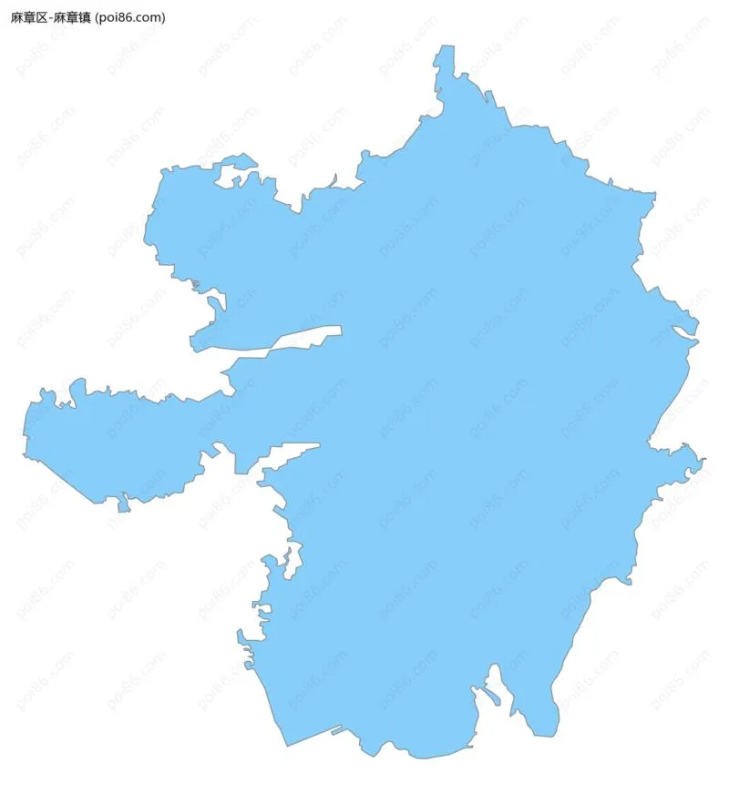 麻章镇边界地图