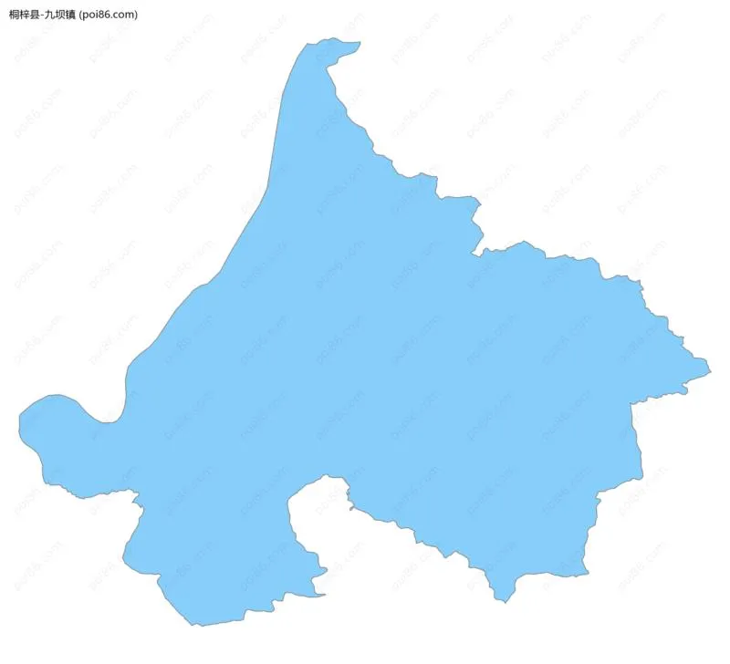 九坝镇边界地图