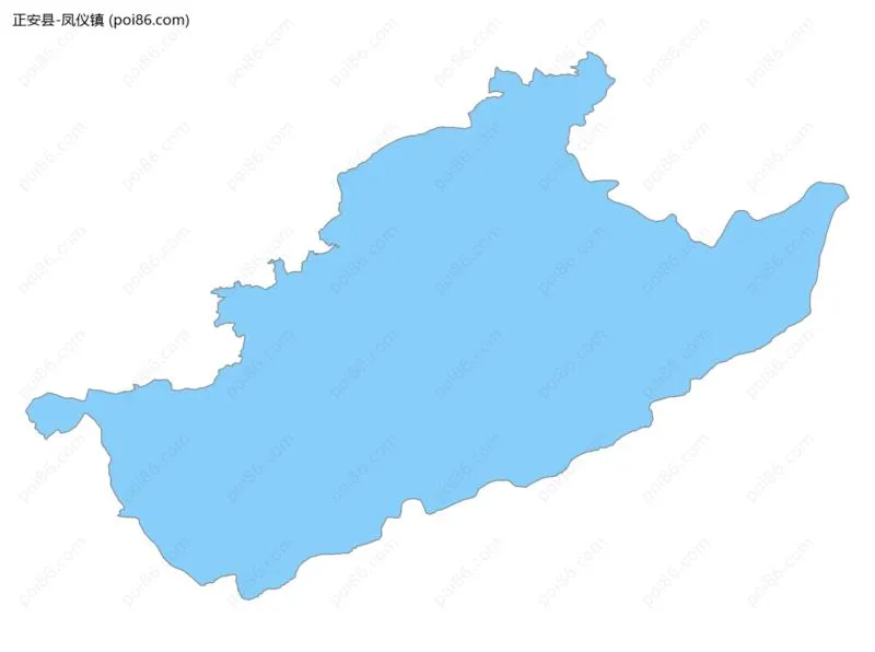 凤仪镇边界地图