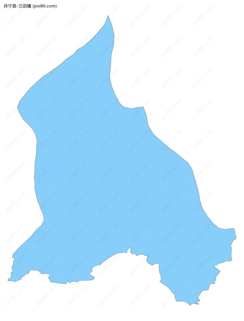 兰田镇边界地图