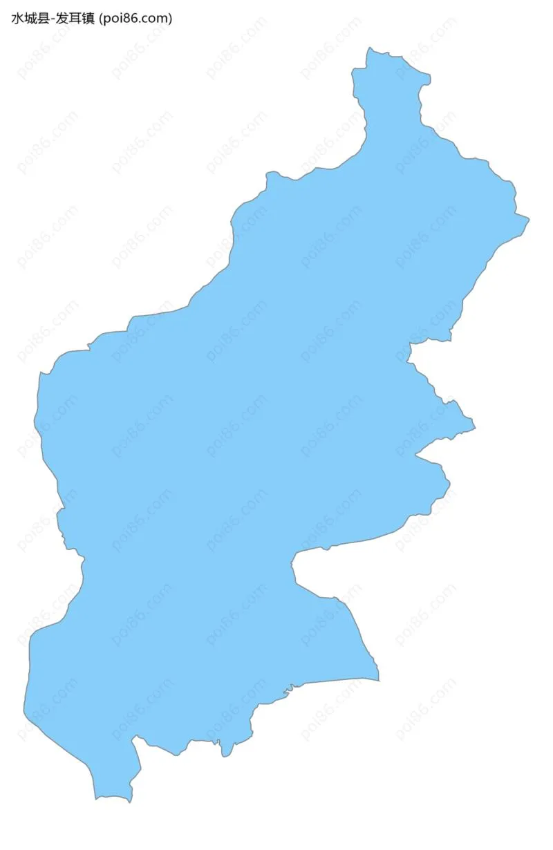 发耳镇边界地图