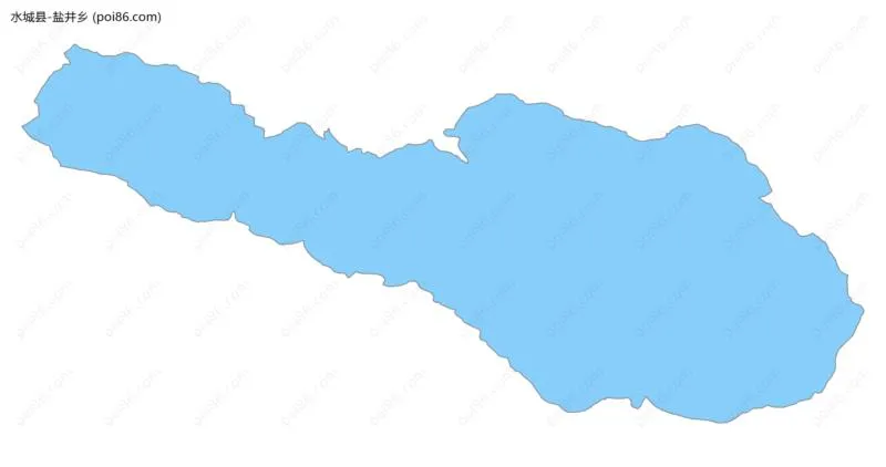 盐井乡边界地图