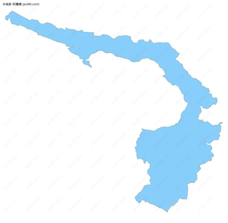 阿戛镇边界地图