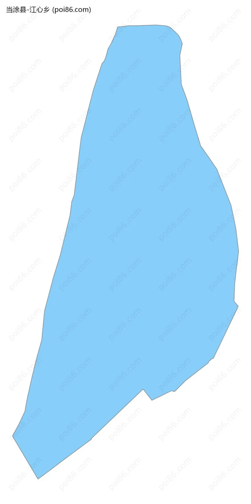 江心乡边界地图