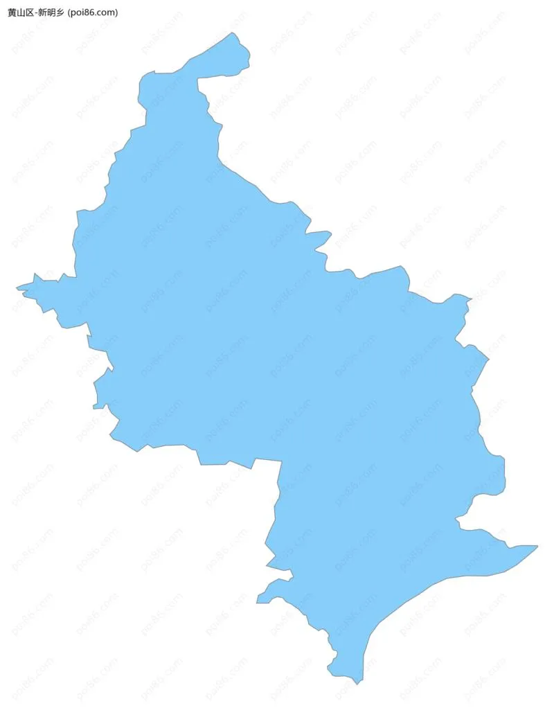 新明乡边界地图
