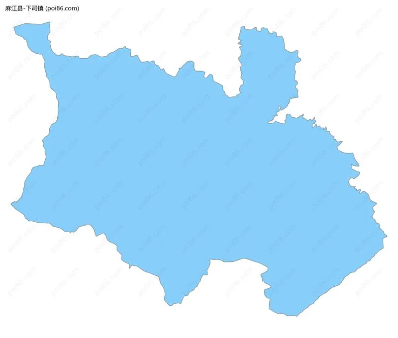 下司镇边界地图