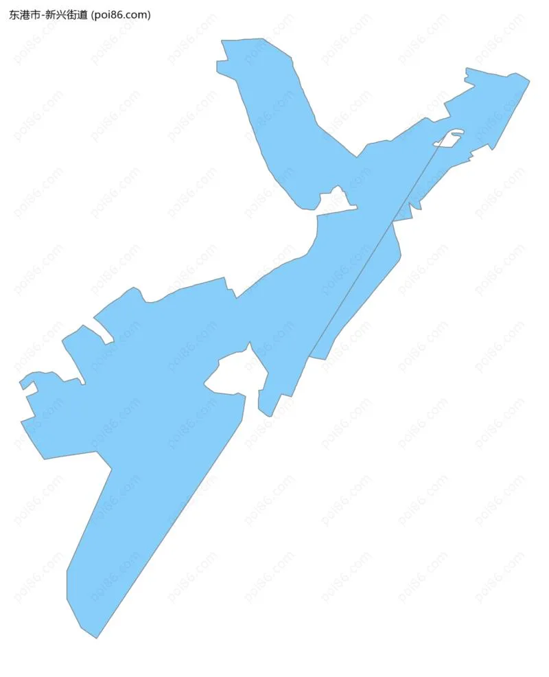 新兴街道边界地图