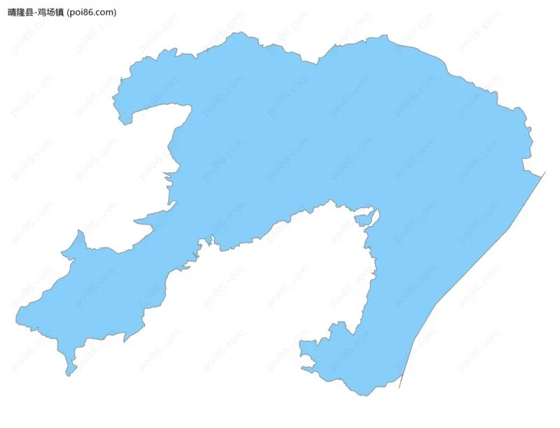 鸡场镇边界地图