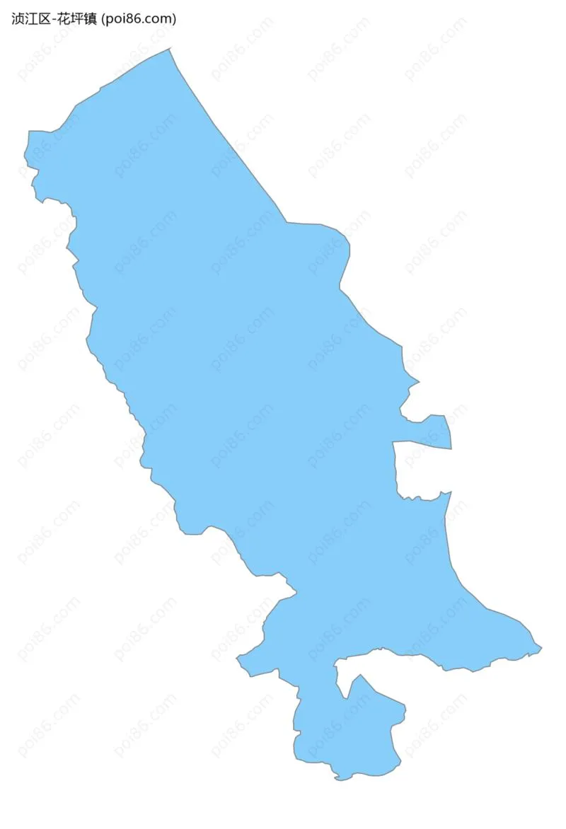 花坪镇边界地图