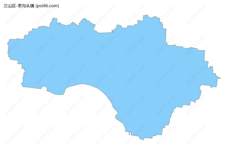 枣沟头镇边界地图