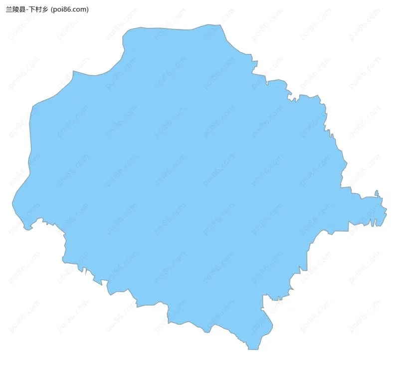 下村乡边界地图