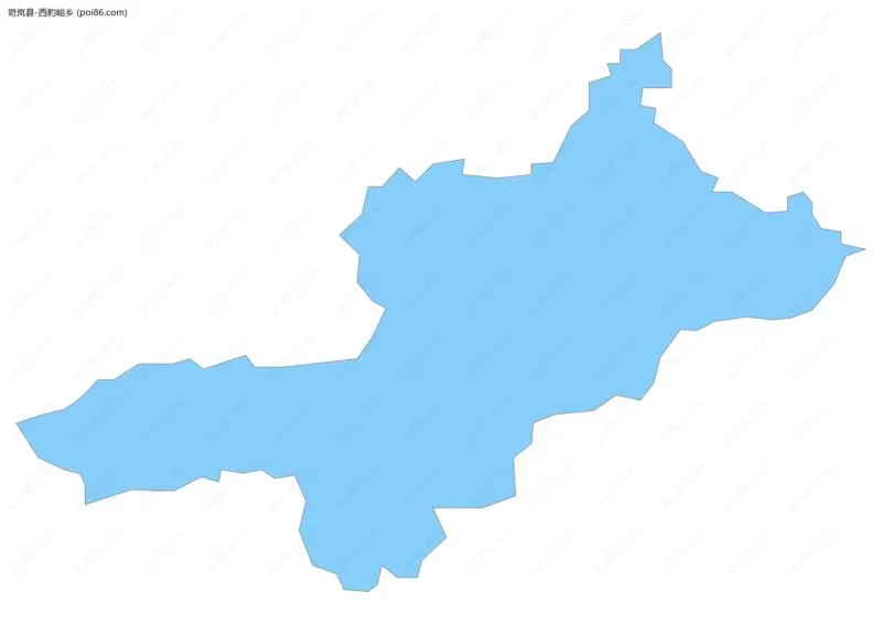 西豹峪乡边界地图