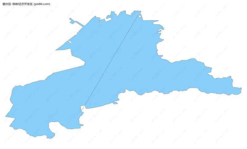 铁岭经济开发区边界地图