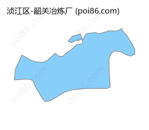 韶关冶炼厂边界地图