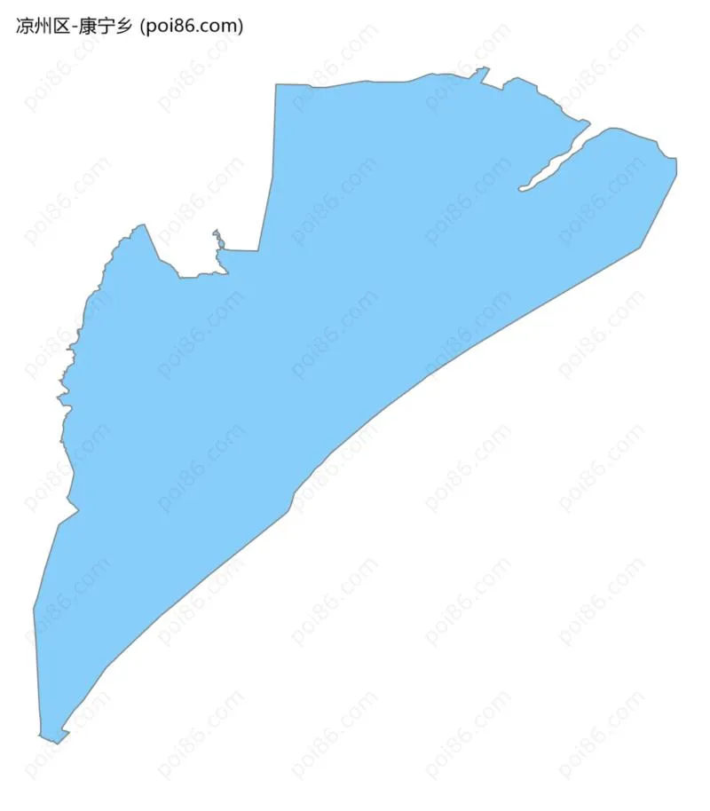 康宁乡边界地图
