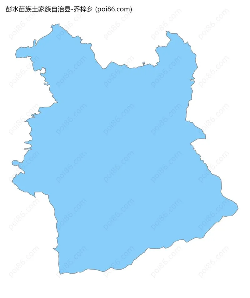 乔梓乡边界地图