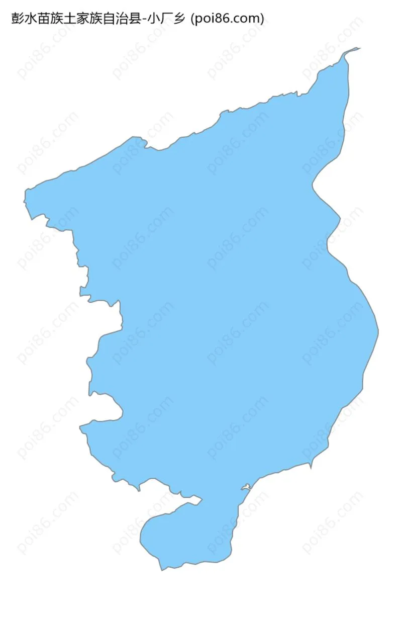小厂乡边界地图