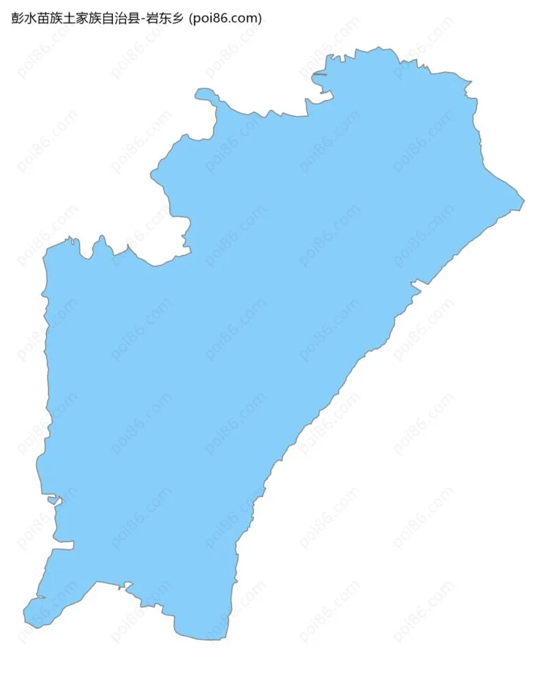 岩东乡边界地图