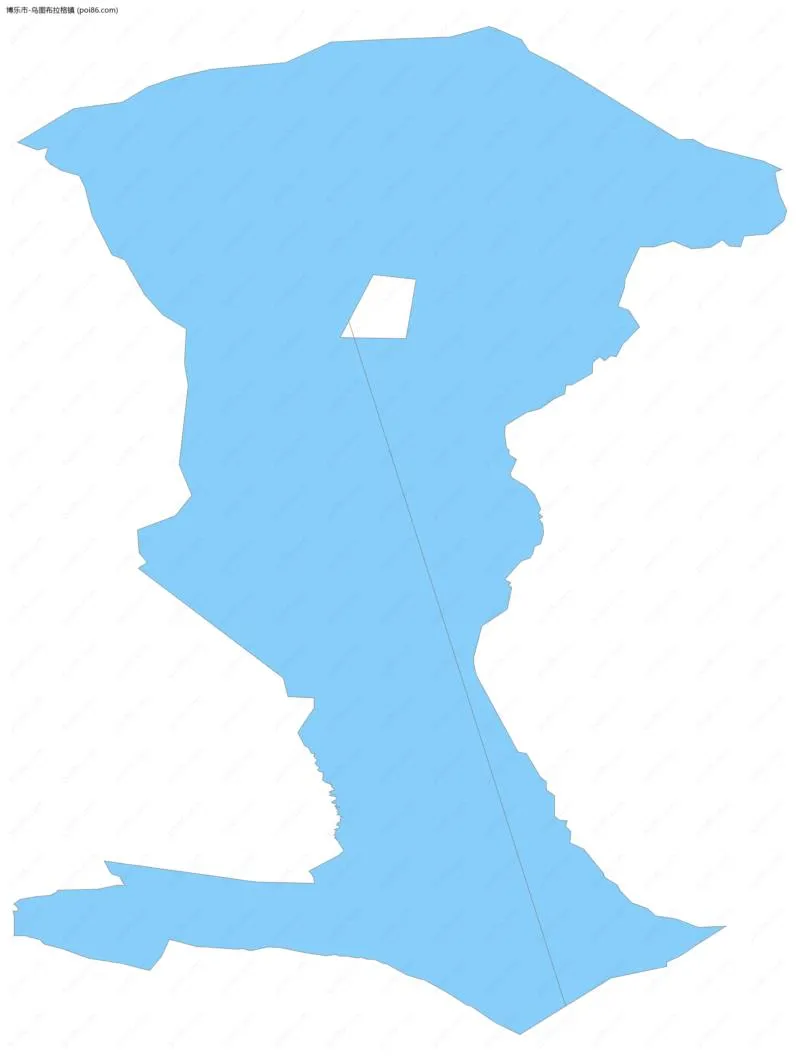 乌图布拉格镇边界地图