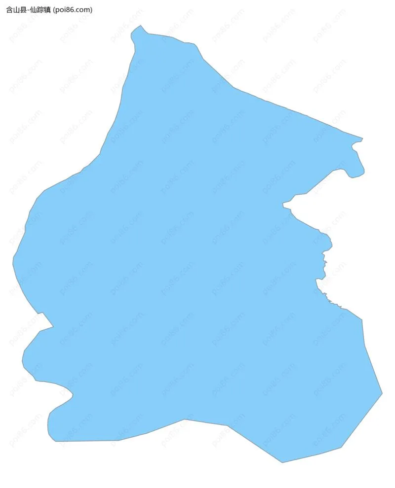 仙踪镇边界地图