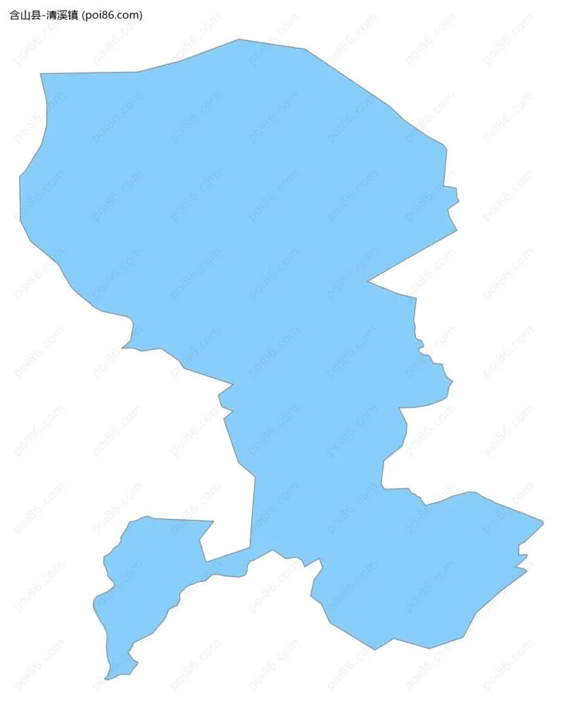 清溪镇边界地图