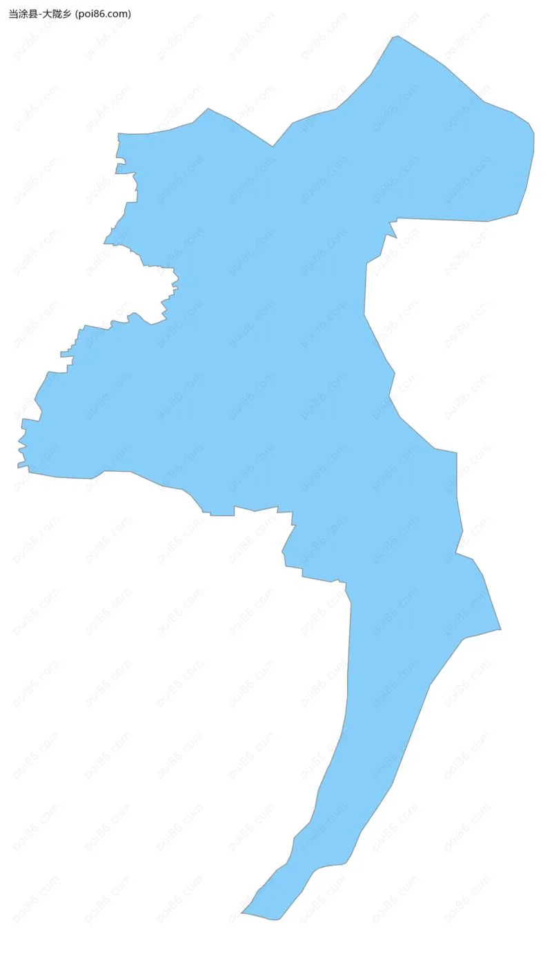 大陇乡边界地图