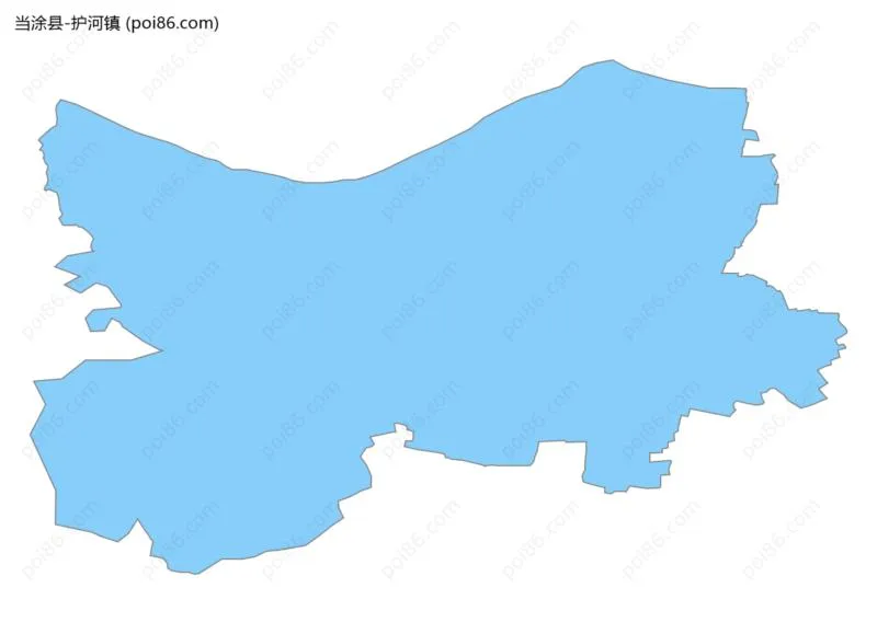 护河镇边界地图