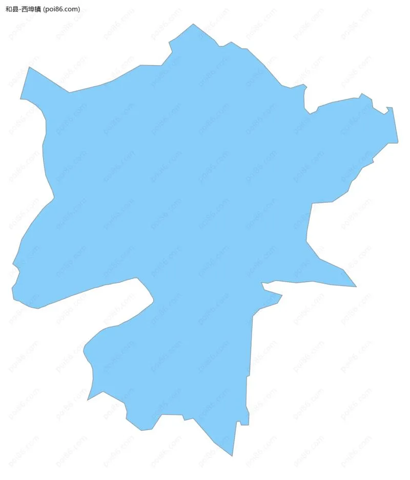 西埠镇边界地图