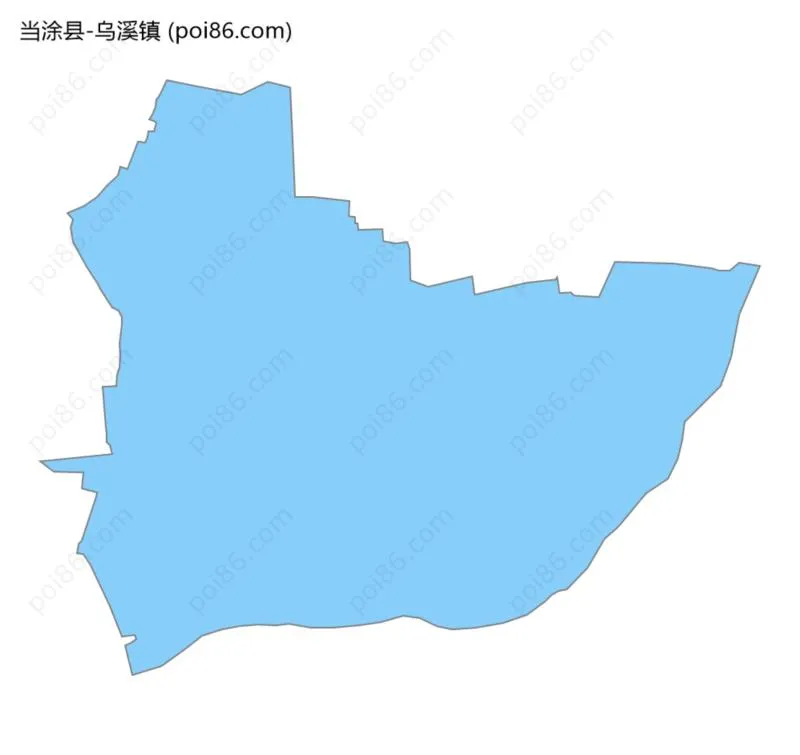 乌溪镇边界地图