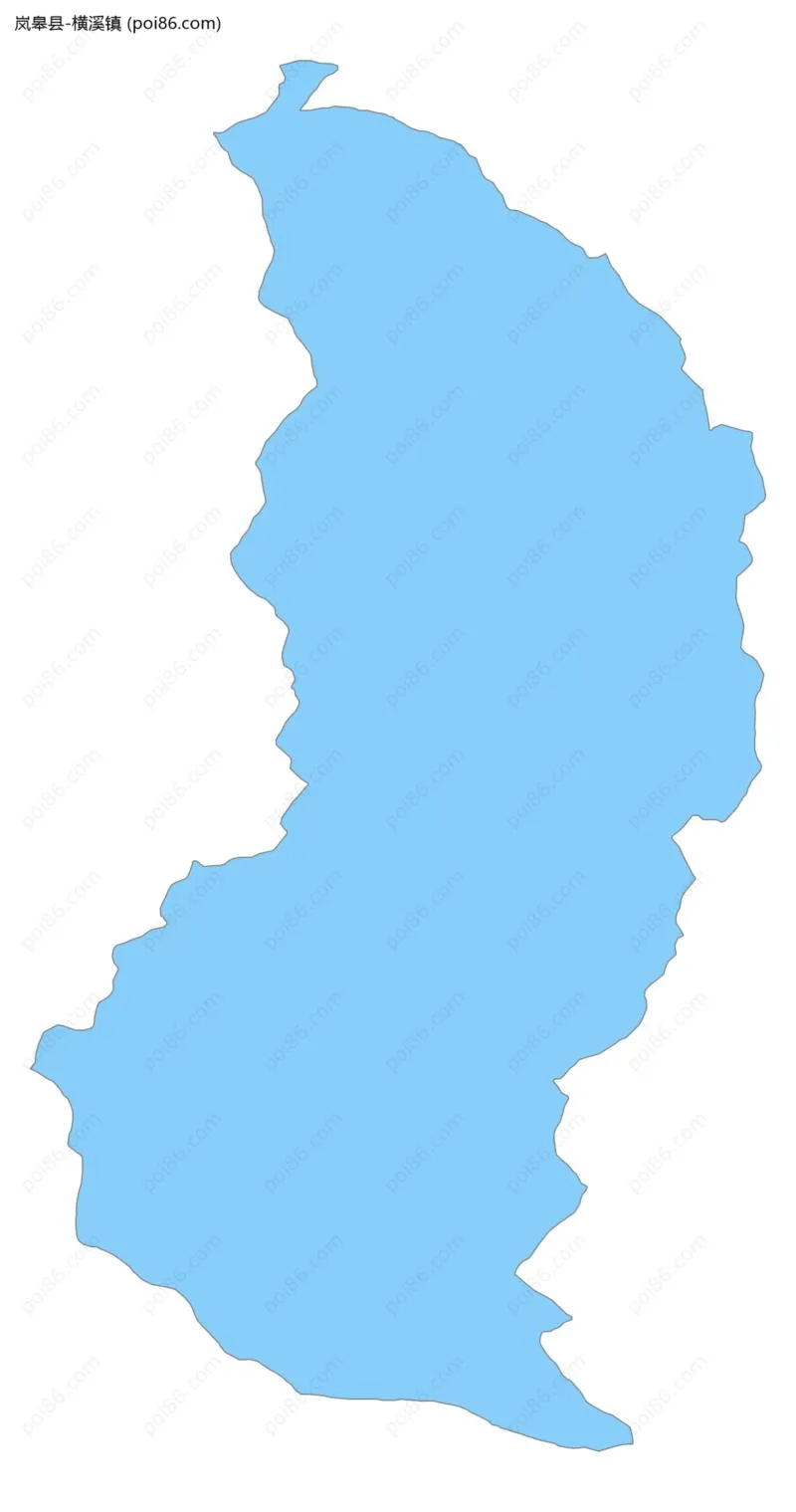 横溪镇边界地图