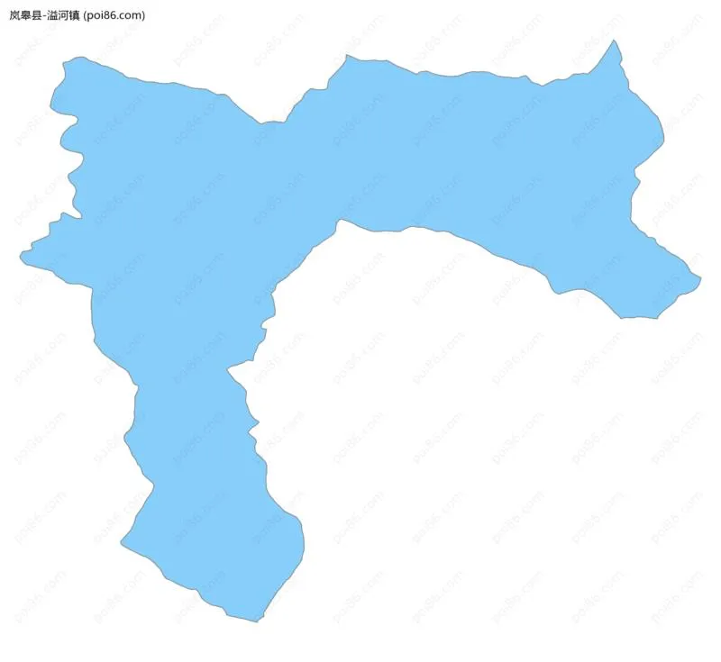 溢河镇边界地图