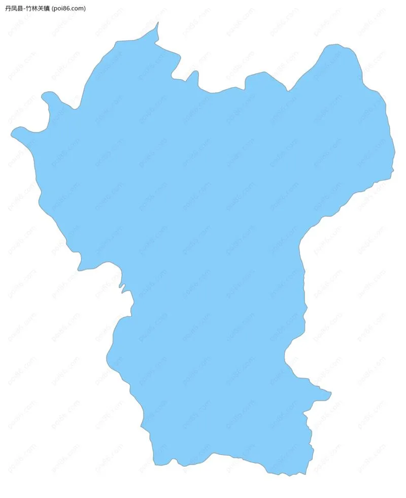 竹林关镇边界地图