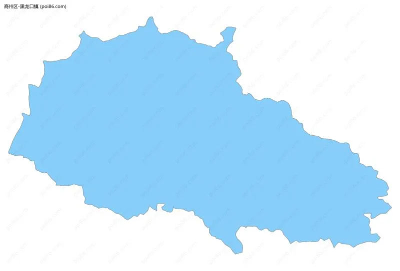 黑龙口镇边界地图