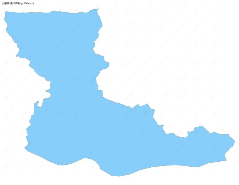 漫川关镇边界地图