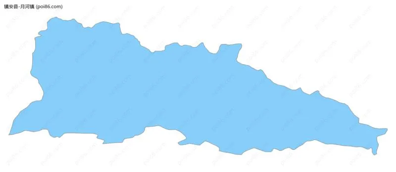 月河镇边界地图