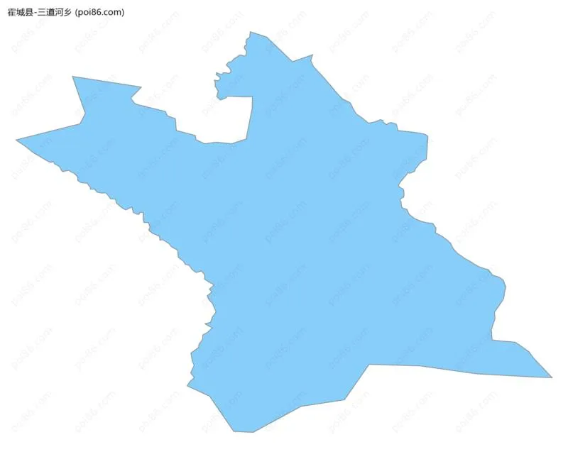 三道河乡边界地图