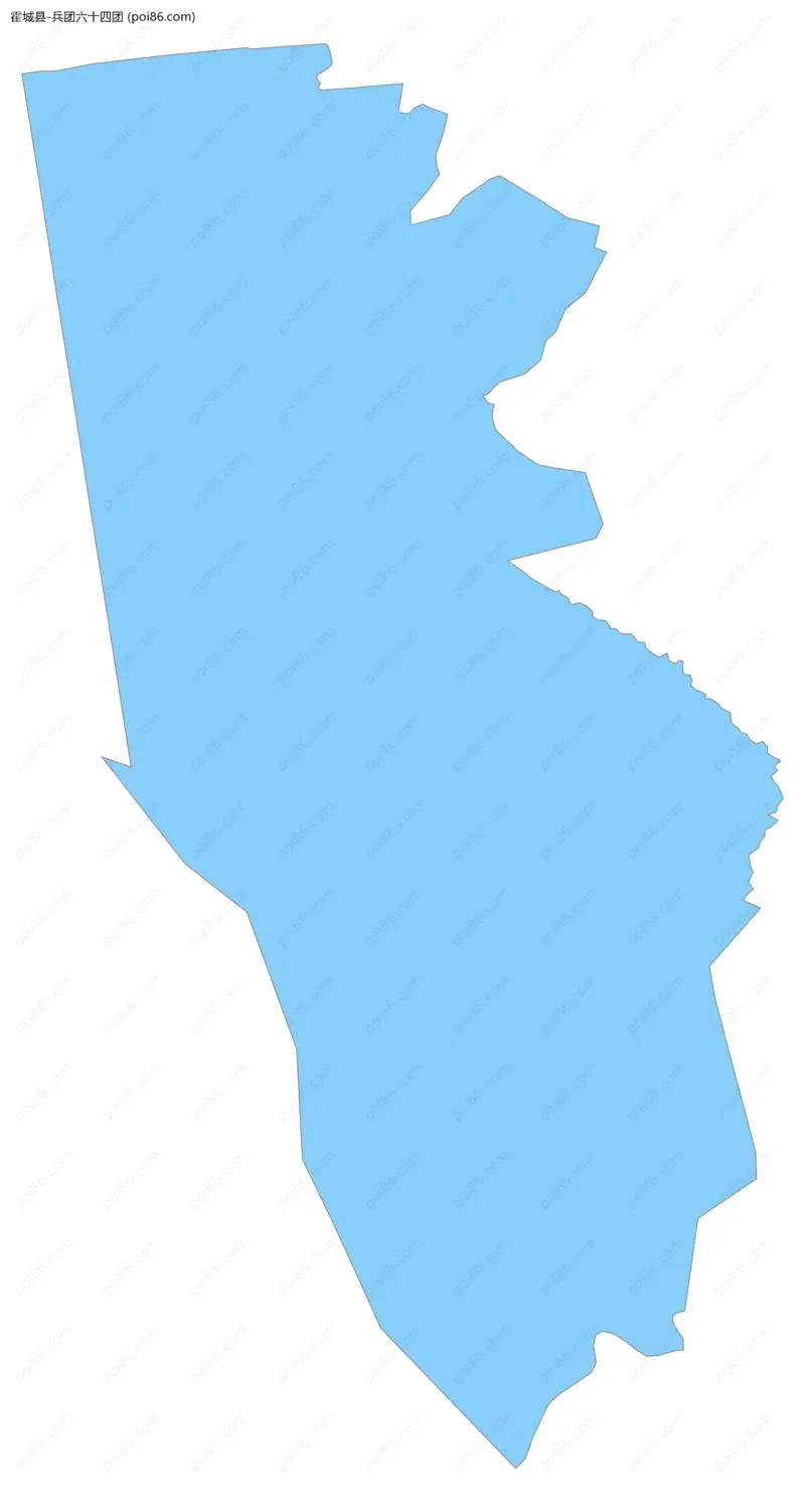 兵团六十四团边界地图