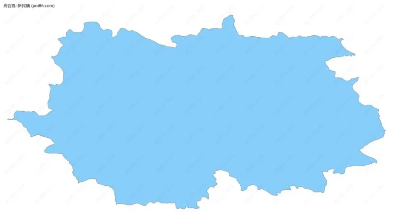 新民镇边界地图