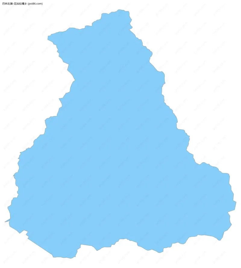 花加拉嘎乡边界地图