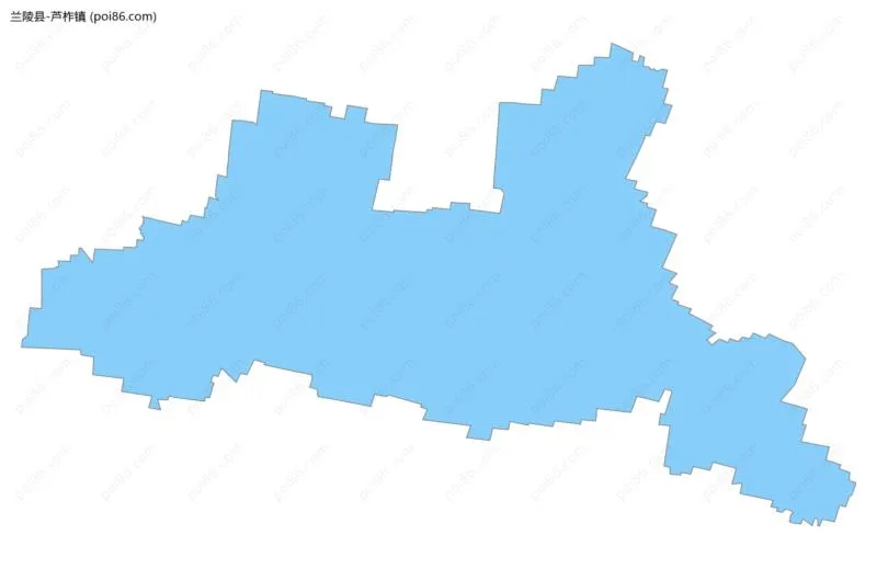 芦柞镇边界地图