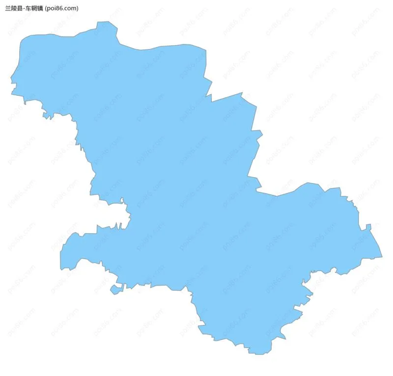 车辋镇边界地图