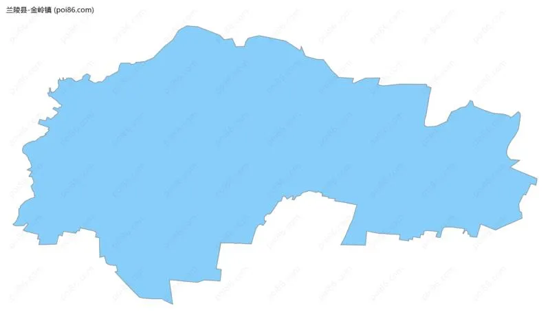 金岭镇边界地图