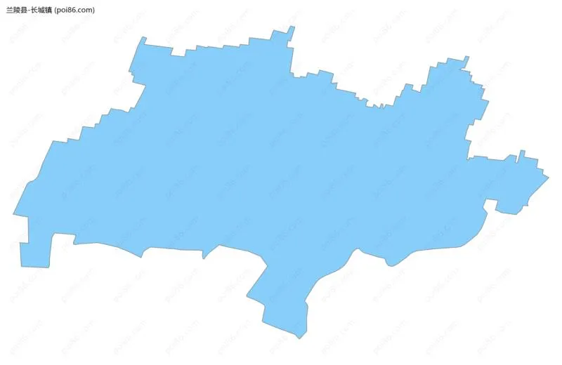 长城镇边界地图