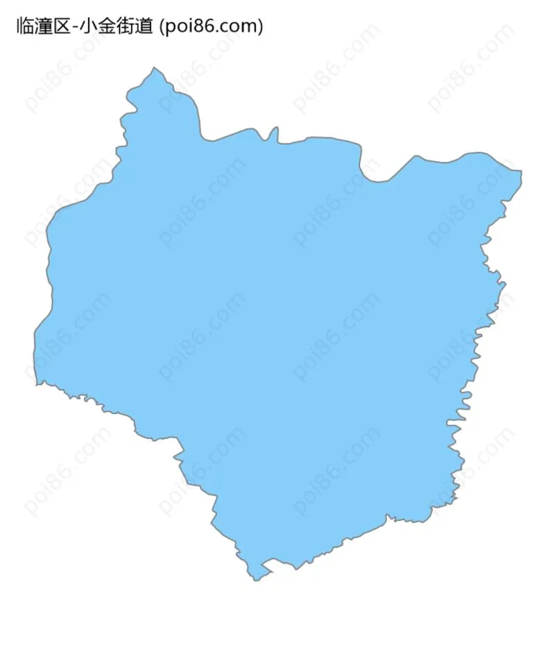 小金街道边界地图