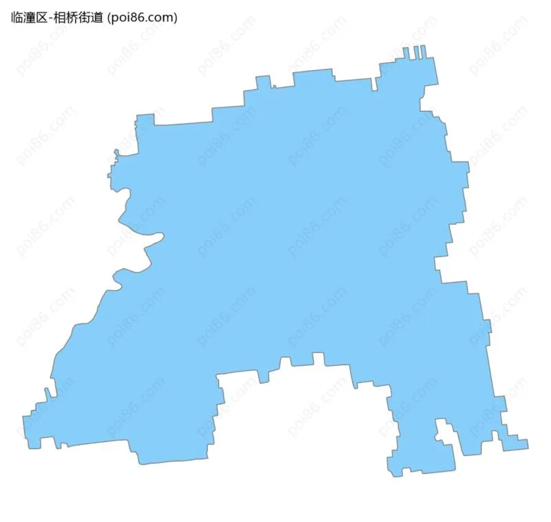 相桥街道边界地图