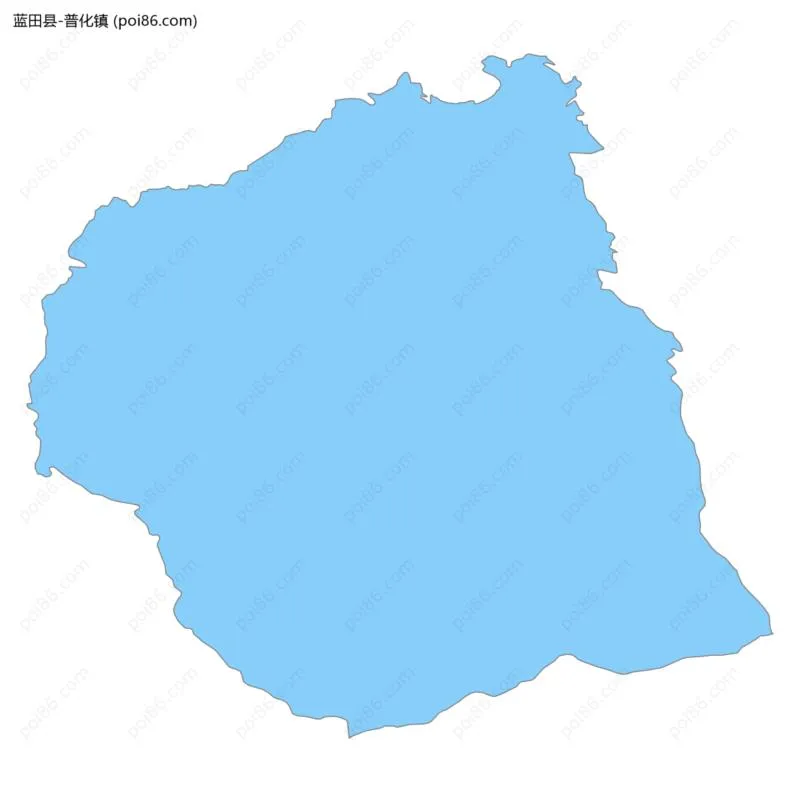 普化镇边界地图