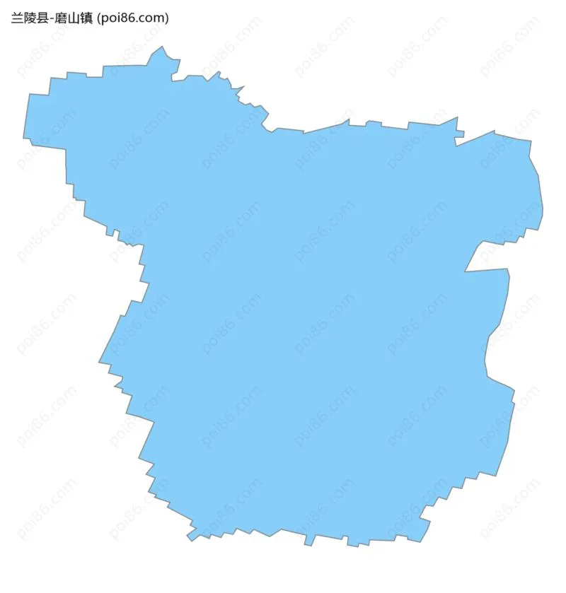 磨山镇边界地图